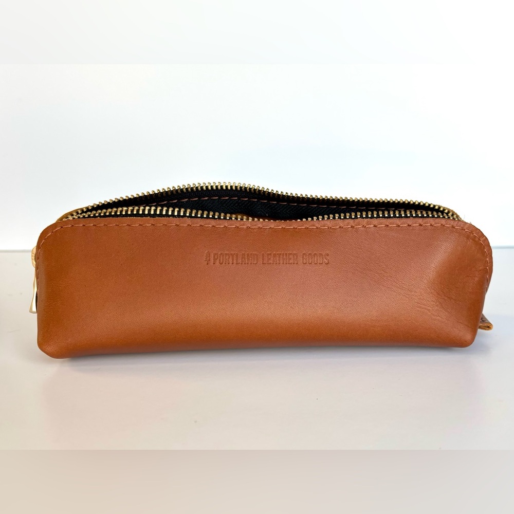 Portland Leather Honey pencil case